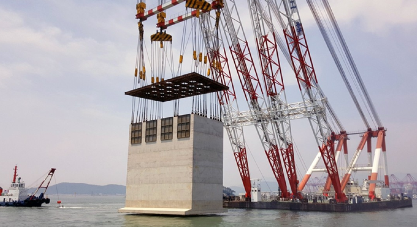 Busan-port caisson 2