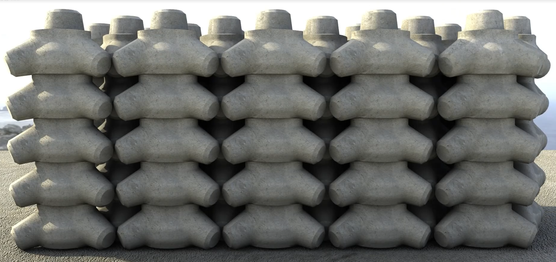 맞물림 테트라포드